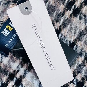 Anthropologie Maeve Checkered Throw Blanket